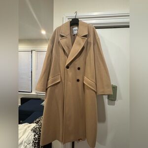 Zara long overcoat NWOT